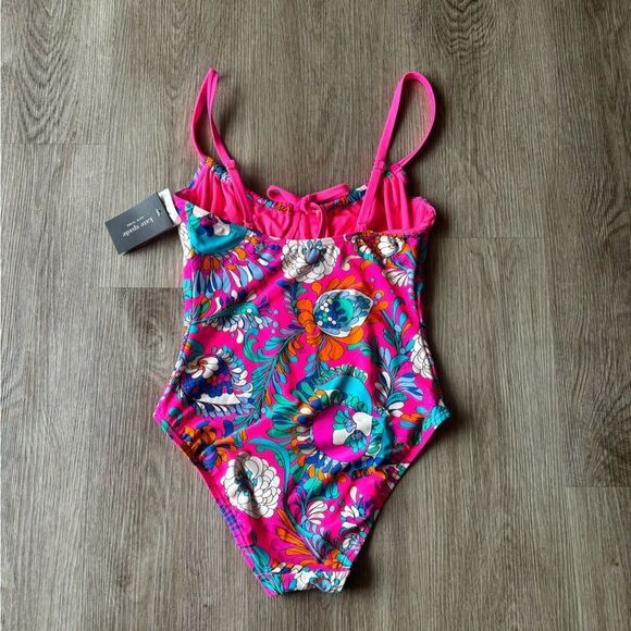 Kate Spade Cinch Front Underwire One Piece Swimsuit - Picture 8 of 12